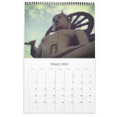 Calendrier statues de bouddha (Jan 2026)