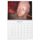 Calendrier statues de bouddha 2026 (Mar 2027)