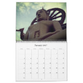 Calendrier statues de bouddha 2026 (Jan 2027)