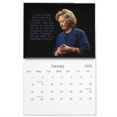 Calendrier Statut de Hillary Rodham Clinton des femmes (Feb 2026)