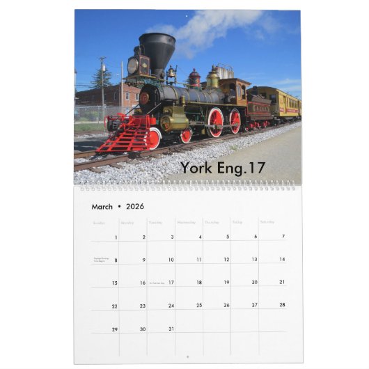 Calendrier Steam Engines 2022 Calendar (Mar 2026)