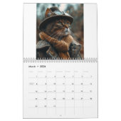 Calendrier Steampunk Chats et Chiens AI (Mar 2026)