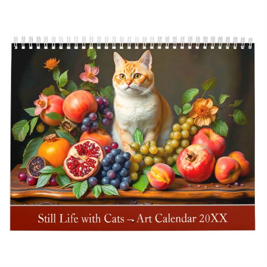 Calendrier Still Life with Cats – Art Calendar 2026 (Protection)