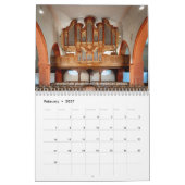 Calendrier Stops Along the Way - Pipe Organ calendar (Feb 2027)