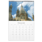 Calendrier stupa d'or cambodia (Feb 2026)