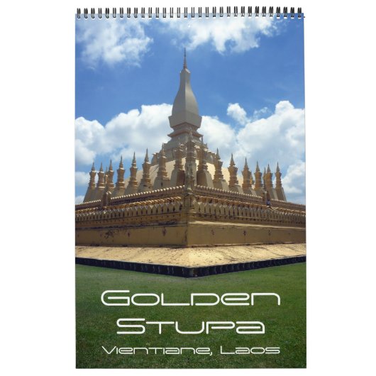 Calendrier Stupa doré Cambodge (Protection)