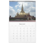Calendrier Stupa doré Cambodge (Mar 2027)