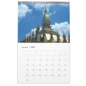 Calendrier stupa doré laos (Jan 2027)