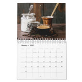 Calendrier Style Agricole Café rustique Deux Page Petit Calen (Feb 2027)