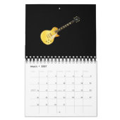 Calendrier Style classique Solid Blues Guitare (Mar 2027)