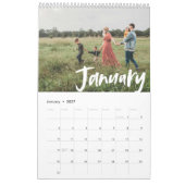 Calendrier Style moderne, couleur personnalisable photo de sc (Jan 2027)