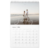 Calendrier Style moderne, couleur personnalisable photo de sc (Jan 2026)