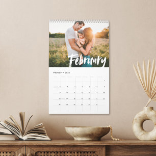 Calendrier Style moderne, couleur personnalisable photo de sc