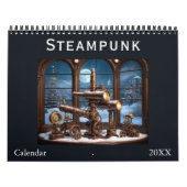 Calendrier Stylo esthétique Cool rétro Cogs Gears Steampunk (Protection)