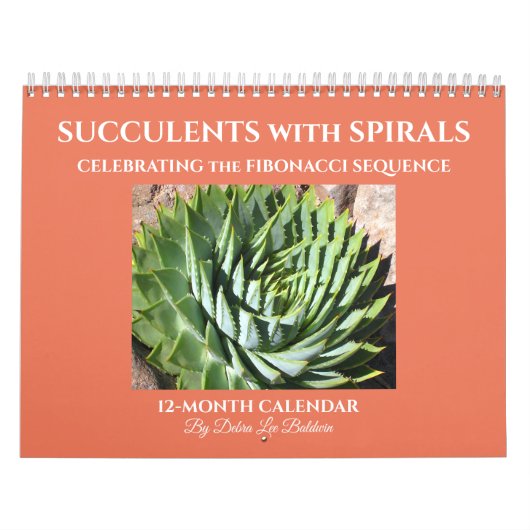 Calendrier Succulents avec spirales Fibonacci (Protection)