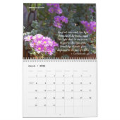 Calendrier Succulents et Écritures illuminés 12 mois (Mar 2026)