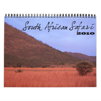 Calendrier sud-africain de safari