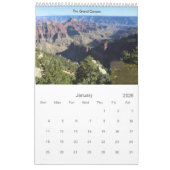 Calendrier Sud-ouest américain de parcs nationaux (Jan 2026)