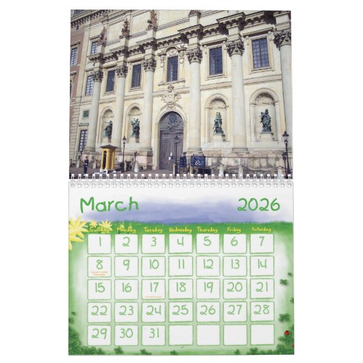 Calendrier Suède - 2020 (Mar 2026)