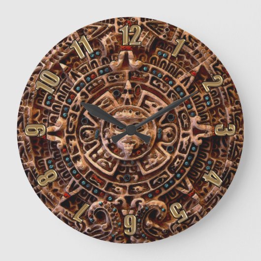Calendrier Sun Maya Horloge de l'histoire mexicain (Recto)