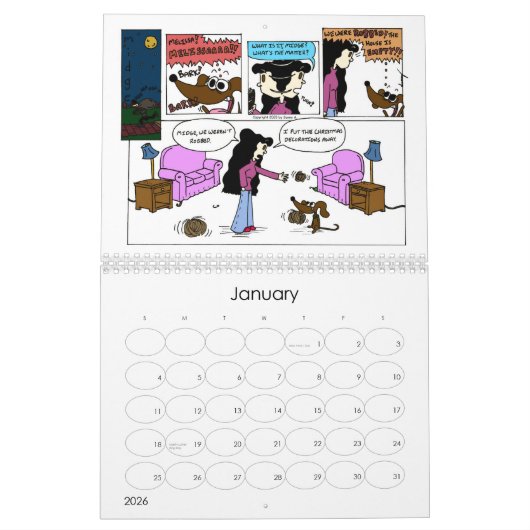 Calendrier "Sunday Comics" 2026 (Jan 2026)