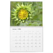 Calendrier Sunflower Photographie Citations Sunny (Jan 2026)