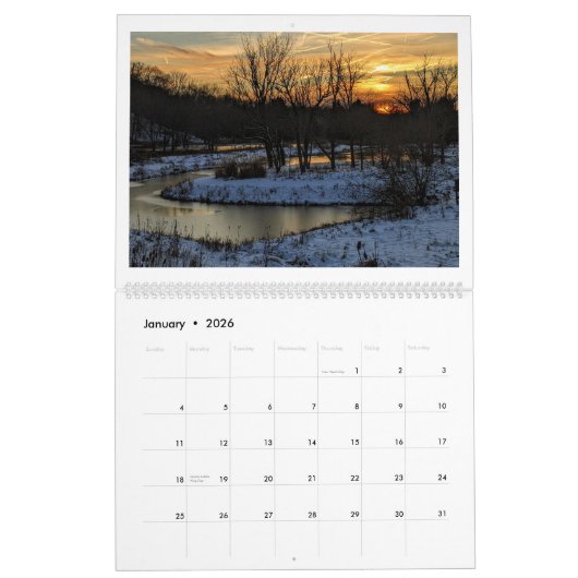 Calendrier Sunrise et Sunsets 2024 (Jan 2026)
