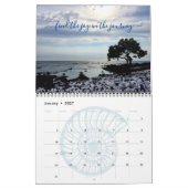 Calendrier Sunrise Sunsets Citations Script Photographie côti (Jan 2027)