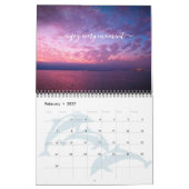 Calendrier Sunrise Sunsets Citations Script Photographie côti (Feb 2027)