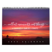 Calendrier Sunrise Sunsets Citations Script Photographie côti (Protection)