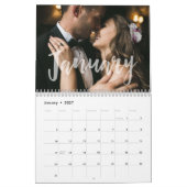 Calendrier Superposition de la typographie et photo | Simple  (Jan 2027)