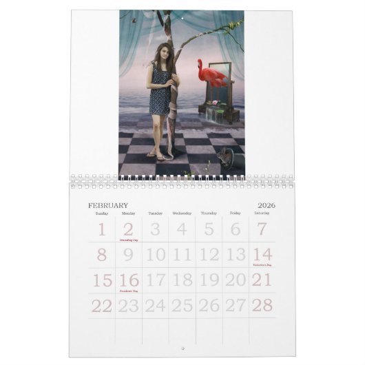 Calendrier Surreal Calendar (Feb 2026)