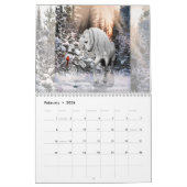 Calendrier Surreal Horses 2.0 - personnalisable (Feb 2026)