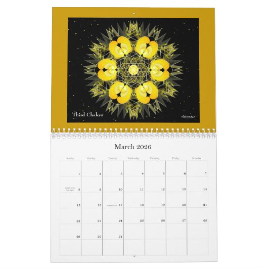 Calendrier Symbala Chakras 2024 (Mar 2026)