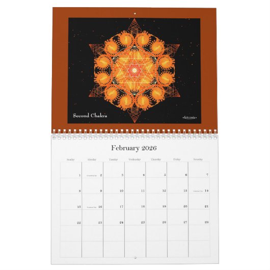 Calendrier Symbala Chakras 2024 (Feb 2026)