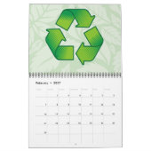 Calendrier Symbole de recyclage (Feb 2027)