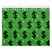Calendrier SYMBOLE Dollar Noir Argent Entrepreneur Wall Stree (Protection)