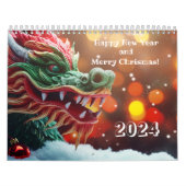 Calendrier symbole dragon chinois 2024 (Protection)
