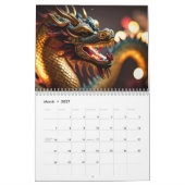 Calendrier symbole dragon chinois 2024 (Mar 2027)