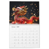 Calendrier symbole dragon chinois 2024 (Jan 2027)