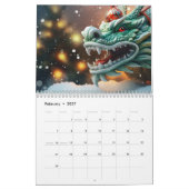 Calendrier symbole dragon chinois 2024 (Feb 2027)