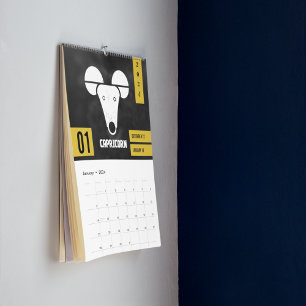 Calendrier Symbole géométrique Vedic Rashi par mois