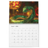 Calendrier symbole zodiaque chinois nouvelle année 2025 serpe (Mar 2026)