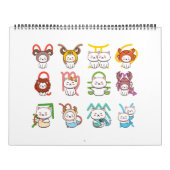 Calendrier SYMBOLE Zodiaque Kawaii (Protection)