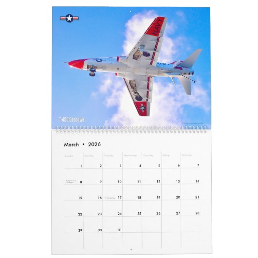 CALENDRIER T-45 GOSHAWK (Mar 2026)