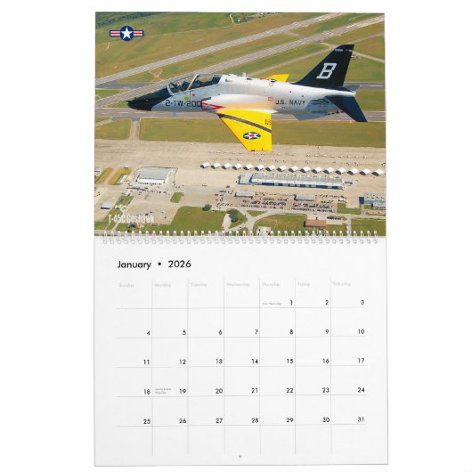 CALENDRIER T-45 GOSHAWK (Jan 2026)