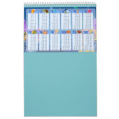 Calendrier Tableau 1-12 - Tableau bleu de multiplication (Protection)
