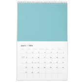 Calendrier Tableau 1-12 - Tableau bleu de multiplication (Mar 2026)