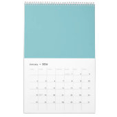 Calendrier Tableau 1-12 - Tableau bleu de multiplication (Jan 2026)