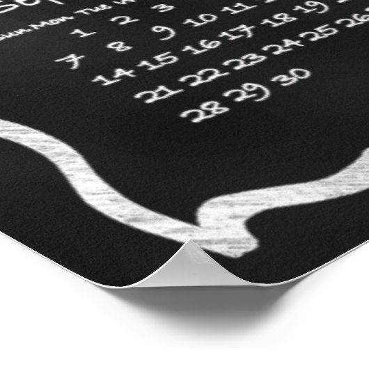Calendrier Tableau Noir Année 2014 (Coin)
